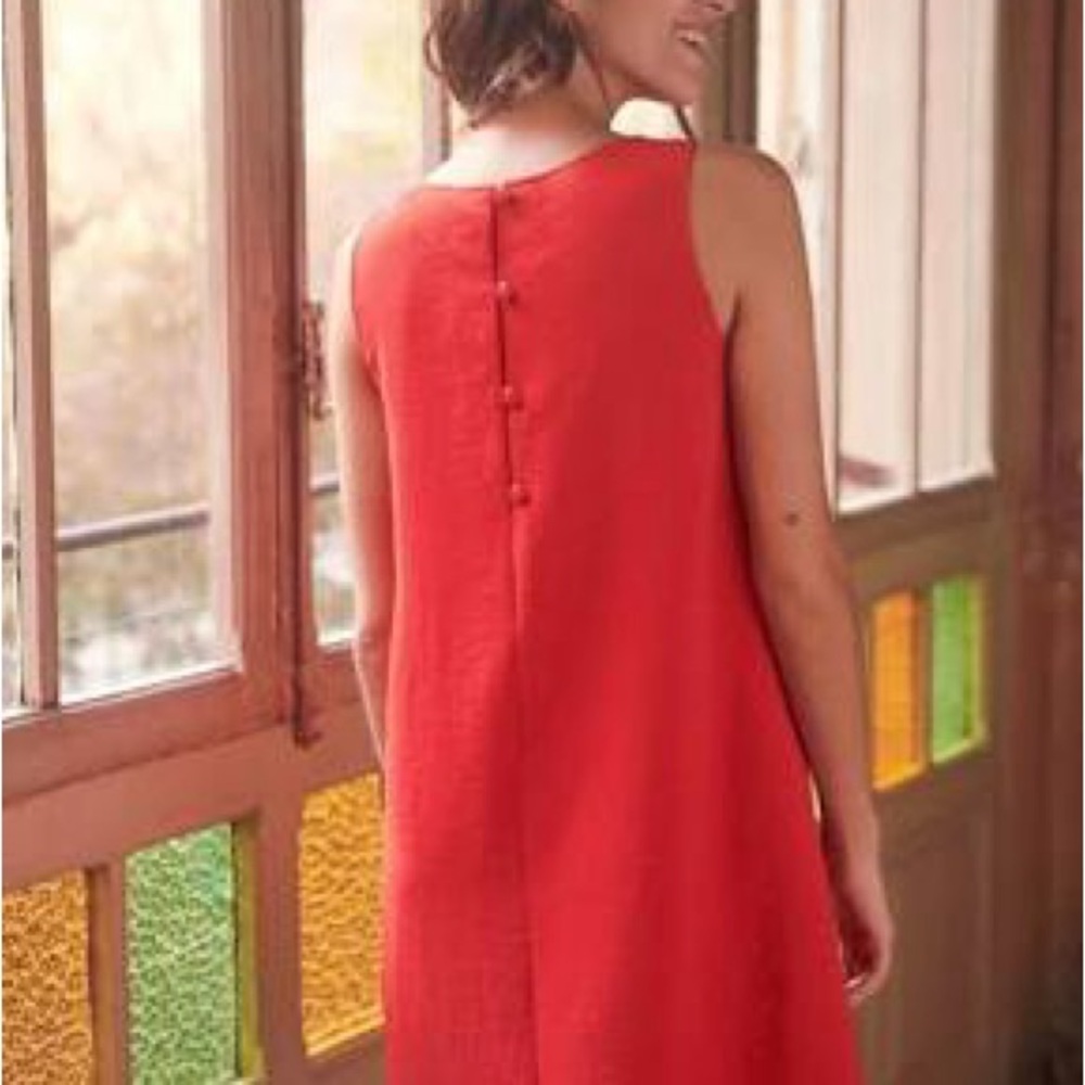 Sezane Raphaelle Dress. Rouge - Size 40